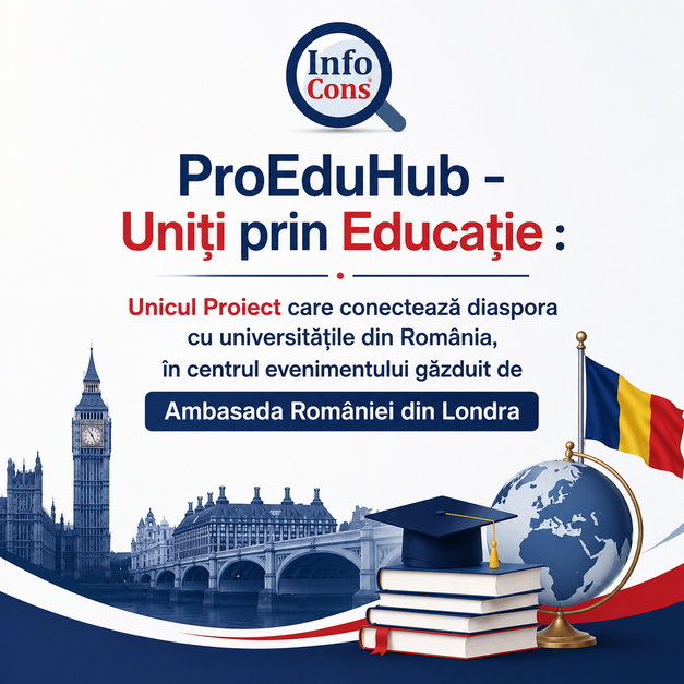 ProEduHub – Uniți prin Educație : Unicul Proiect care conectează diaspora cu universitățile din România, în centrul evenimentului găzduit de Ambasada României din Londra