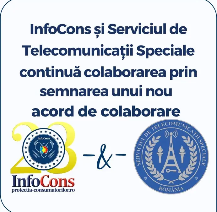 InfoCons Protecția Consumatorilor și Serviciul de Telecomunicații Speciale continuă colaborarea